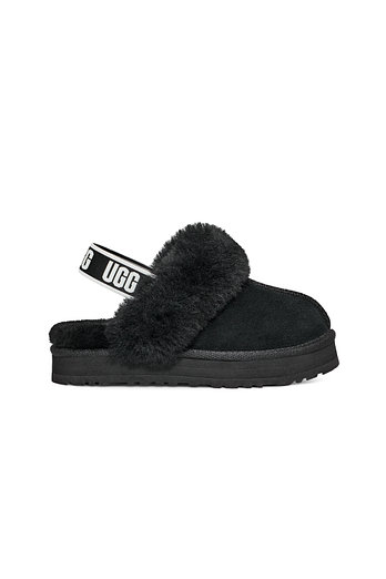 UGG [KIDS] UGG 로고 밴딩 퍼 카라 플랫폼 샌들(펀케트) | 신세계V