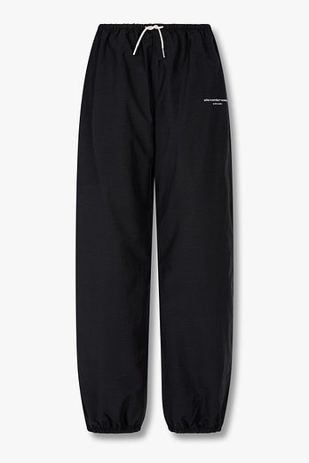 ALEXANDERWANG 라인스톤 드로코드 트랙 팬츠 | 신세계V
