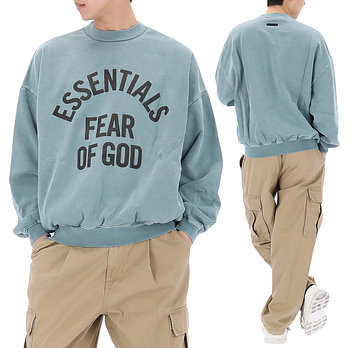 FEAR OF GOD [피어오브갓] 에센셜 캠퍼스 90s 스웨트셔츠 192SP266593F FADEDCOASTAL | 신세계V