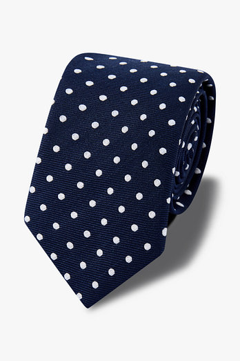 MAN ON THE BOON [ROSI] 폴카 도트 타이 | 신세계V