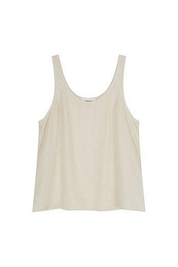 VIS A VIS TWILL DRESSY EASY TANK TOP (IVORY) | 신세계V