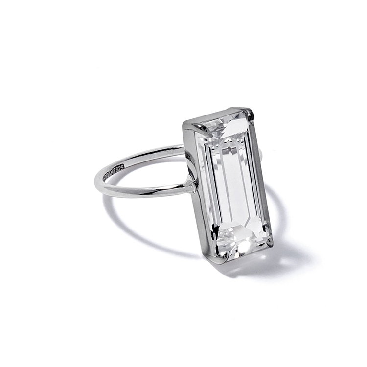 COLDFRAME (종료)(콜드프레임) COLORLESS CHUNKY SQUARE RING | 신세계V