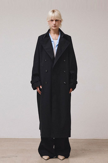 VIS A VIS SOLOTEX TRENCH COAT (BLACK) | 신세계V
