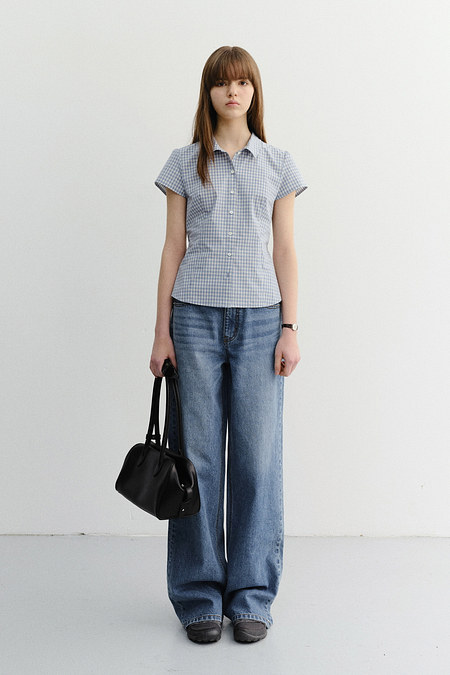 DUNST SUMMER RELAXED WIDE JEANS CLASSIC BLUE_UDPA6B232B2 | 신세계V