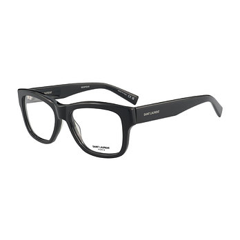 SAINT LAURENT EYEWEAR 생로랑 명품 안경테 SL 677 001 스퀘어 뿔테 여자 남자 안경 | 신세계V