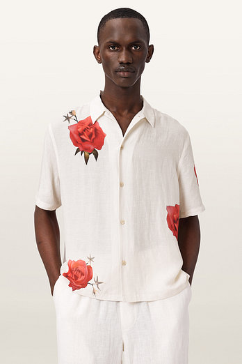 ALLSAINTS 올세인츠 플레어 페이즈드 숏슬리브 셔츠 M108SE-35 | 신세계V