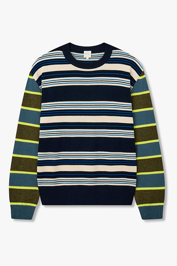 PAUL SMITH 코튼 울 스트라이프 스웨터 | 신세계V