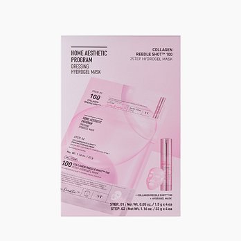 VT COSMETICS [브이티코스메틱] 콜라겐 리들샷 100 2스텝 하이드로겔 마스크 4매입 | 신세계V