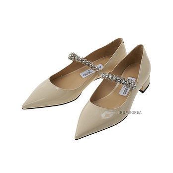 JIMMY CHOO [지미추] FW24 여성 빙 펌프 힐 BING PUMP FLAT PAT LINEN | 신세계V