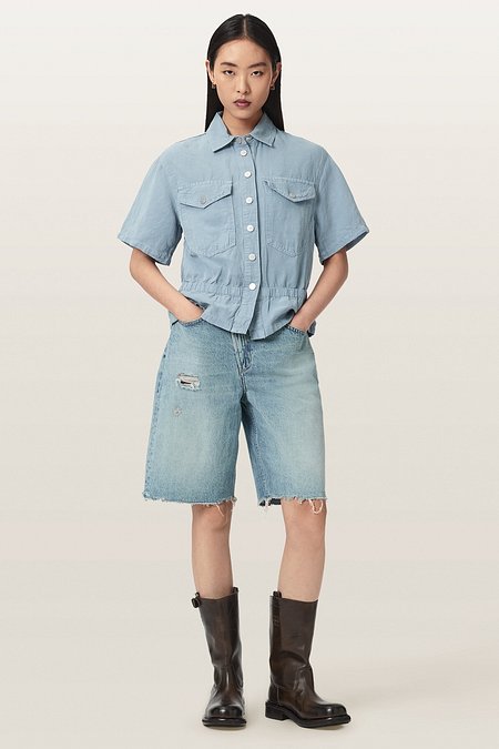 ALLSAINTS 올세인츠 토브 숏슬리브 셔츠 W124PE-709 | 신세계V
