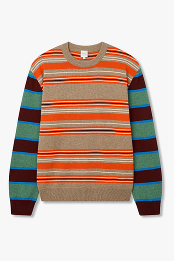 PAUL SMITH 코튼 울 스트라이프 스웨터 | 신세계V