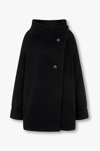 Yohji Yamamoto [Y's]울 블렌드 하이넥 코트 | 신세계V