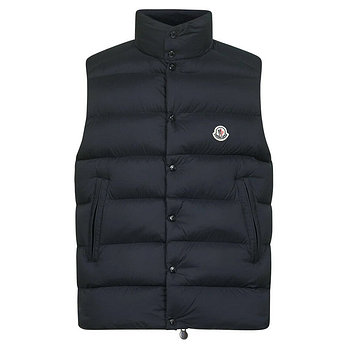 MONCLER [명품] 몽클레어 25FW TIBB 로고 패치 패딩조끼 네이비 1A000 96 597YD 776 47547434 | 신세계V