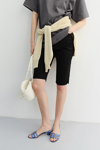 DUNST SLIM BIKER SHORTS BLACK_UDPA6B241BK | 신세계V