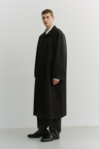 DUNST UNISEX REFINED MAC COAT BLACK_M_UDTR6A101BK | 신세계V