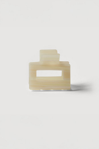 JAJU 패턴 사각 헤어집게 소, 아이보리 | 신세계V