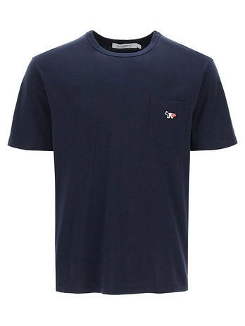 MAISON KITSUNE 11주년 트리컬러 폭스 포켓 티셔츠 AM00102KJ0010 NA | 신세계V