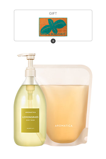 AROMATICA [대용량] 레몬그라스 바디워시 1L & 리필 500ML 세트 | 신세계V