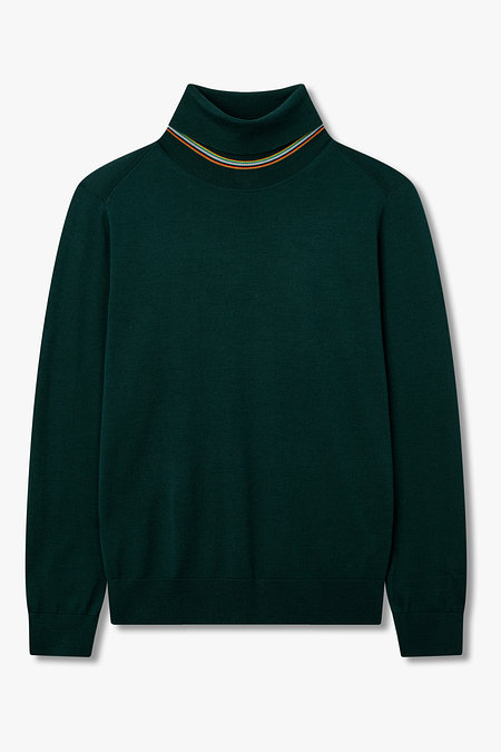 PAUL SMITH 스트라이프 터틀넥 울 스웨터 | 신세계V