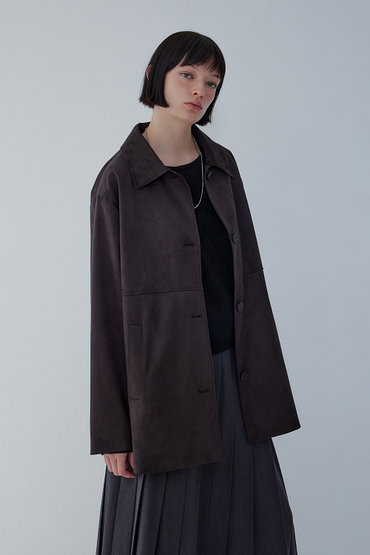 VOICE OF VOICES(보브) 신세틱 스웨이드 오버 핏 자켓 | 신세계V