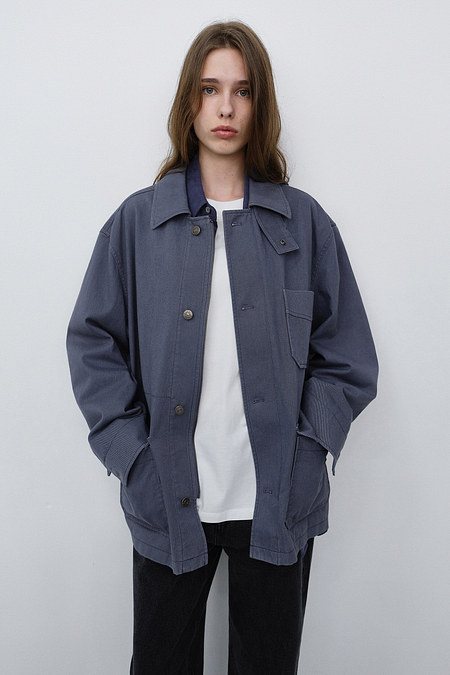 DUNST UNISEX CHORE JACKET BLUE_UDJA6C104B2 | 신세계V