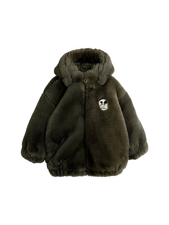 MINI RODINI [MINI RODINI] 키즈 리츠라츠 패치 폭스 퍼 자켓 그레이 25710107 97 | 신세계V