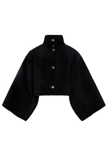 YVES SALOMON [공식] 이브살로몬 판초스타일 쇼트 재킷 | 신세계V