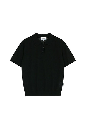 VIS A VIS C/P POLO SHIRT KNIT (BLACK) | 신세계V