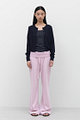 FOLD OVER LONG PANTS / BABY PINK
