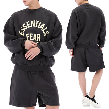 FEAR OF GOD [피어오브갓] 에센셜 캠퍼스 90s 스웨트셔츠 192SP266591F FADEDBLACK | 신세계V