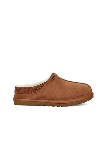 UGG [MEN] 스웨이드 자수 슬립온 슬리퍼 (뉴먼) | 신세계V