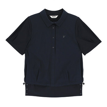 VOLVIK APPAREL 여성 골프 우븐 저지 믹스 그램  반팔 셔츠 VLTSP432_NA | 신세계V