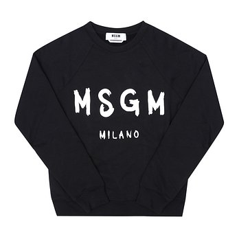 MSGM MSGM 2000MDM513 300001 99 브러시드 로고 여성 맨투맨 | 신세계V