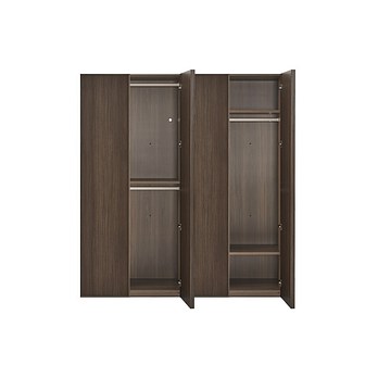 CASAMIA 라펠 일반도어 옷장세트 2000_브라운 | 신세계V