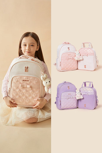 BEANPOLE KIDS [26SS 5%][BEANPOLE KIDS] 26SS 리본 퀼팅 여아 책가방 2SET (2종 택1) | 신세계V