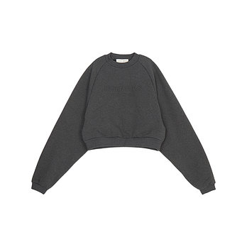 FEAR OF GOD [FEAR OF GOD] 피어오브갓 에센셜 여성 기모 맨투맨 192HO257831FW CHARCOAL HEATHER | 신세계V