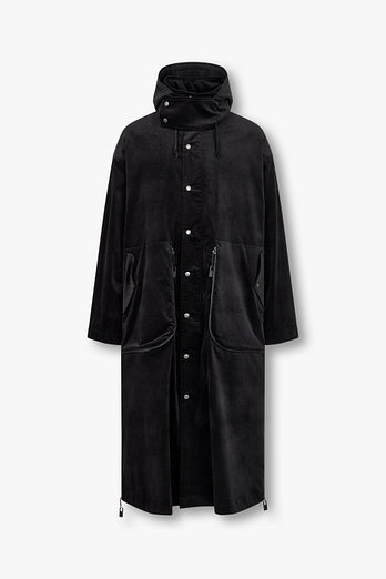 Yohji Yamamoto [HOMME]디태처블 후드 벨루어 코트 | 신세계V
