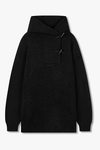 Yohji Yamamoto [Y's]토글 디테일 후디드 니트 풀오버 | 신세계V