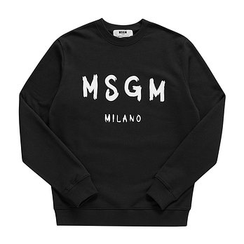 MSGM MSGM 2000MM513 300000 99 브러시드 로고 남성 맨투맨 | 신세계V