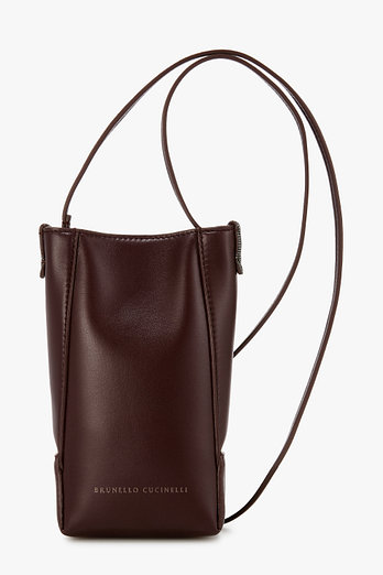 BRUNELLO CUCINELLI 여성 BC DUO 모닐리 레더 폰 홀더 | 신세계V