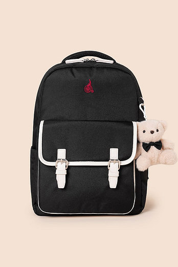 BEANPOLE KIDS [시즌오프30%][26SS 5%][BEANPOLE KIDS] 시그니처 플랩 책가방  블랙 (BI61D4U015) | 신세계V