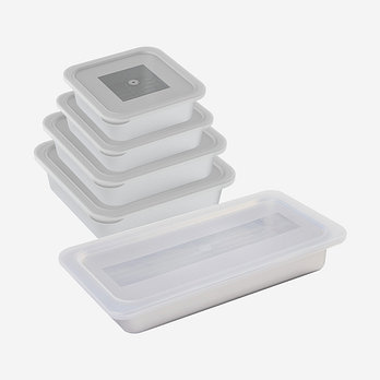 ALTENBACH 알텐바흐 뽀큐트 밧드 스텐 반찬통 밀폐용기 스텐밧드 소+중+대+특대+롱 세트 | 신세계V