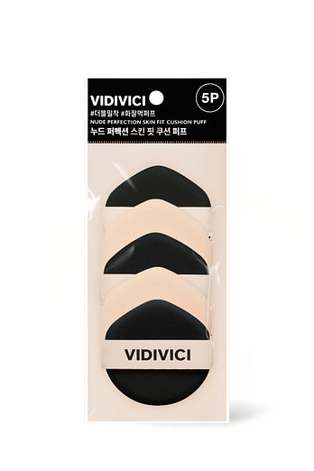VIDIVICI 누드 퍼펙션 스킨 핏 쿠션 퍼프 (5매입) | 신세계V