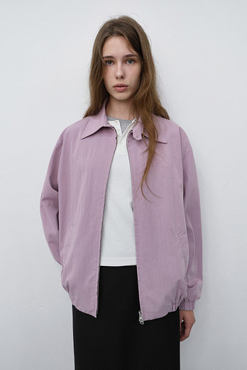 DUNST UNISEX COLLARED BLOUSON JACKET LAVENDER PINK_UDJU6C112P1 | 신세계V