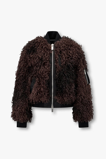 SACAI 여성 컬리 포 퍼 블루종 | 신세계V