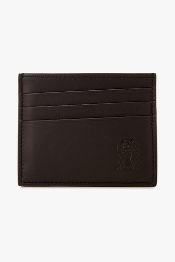 BRUNELLO CUCINELLI 남성 스무스 카프스킨 카드 홀더 | 신세계V