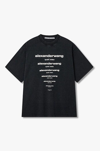 ALEXANDERWANG [UNISEX] 그래픽 로고 프린트 티셔츠 | 신세계V