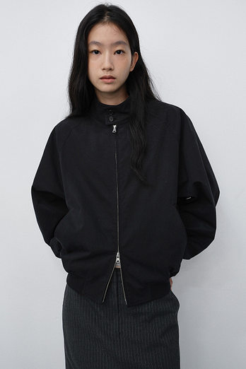 DUNST UNISEX VOLUME HARRINGTON JACKET BLACK_UDJU6C110BK | 신세계V