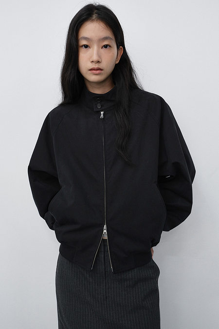DUNST UNISEX VOLUME HARRINGTON JACKET BLACK_UDJU6C110BK | 신세계V