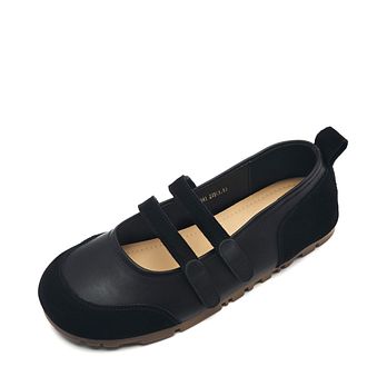 SPUR Voilie Cow 소가죽 스웨이드 메리제인 플랫슈즈 1.5cm -UA9041 (3color) | 신세계V
